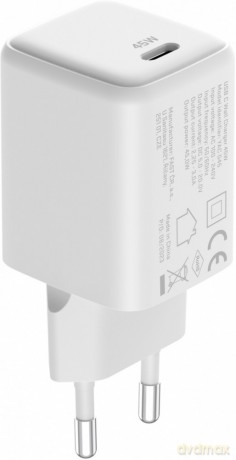 Ładowarka sieciowa USB C 45W 3A Power delivery 3.0 QC3.0 Biała