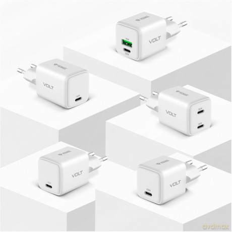 Ładowarka sieciowa USB C 45W 3A Power delivery 3.0 QC3.0 Biała