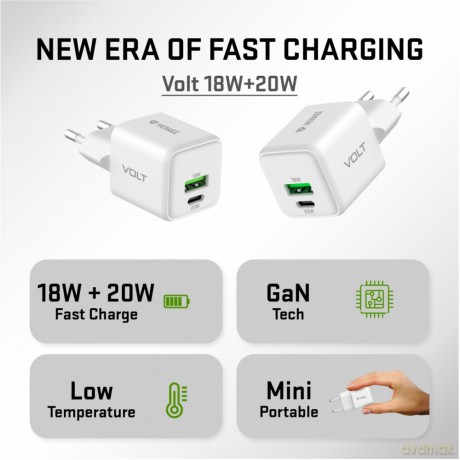 Ładowarka sieciowa USB C/A 20W/18W 3A Power delivery 3.0 QC3.0