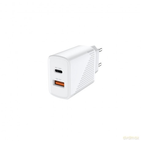 Ładowarka sieciowa USB Quick Charge, Power Delivery 3.0, 18W, LA-04