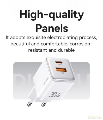 Ładowarka sieciowa USB-C+ USB-A PD 3.0 30W Fast