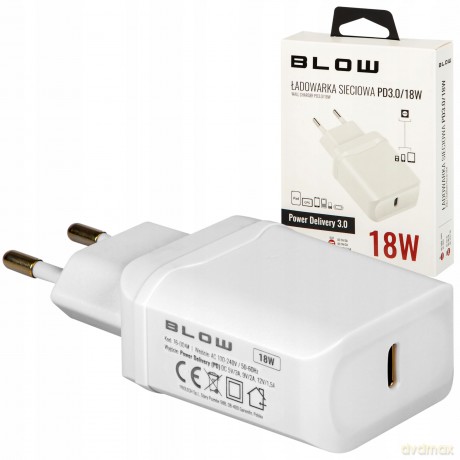 Ładowarka sieciowa z gniazdem USB-C PD3.0 18W