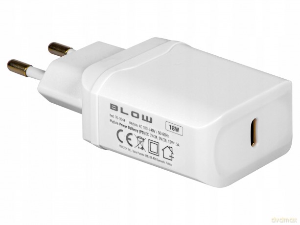 Ładowarka sieciowa z gniazdem USB-C PD3.0 18W