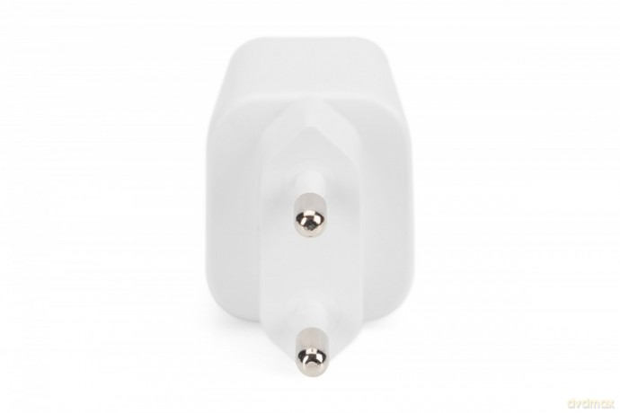 Ładowarka sieciowa zasilacz 1x USB-A 12W 1x USB-C 18W PD 3.0 max. 30W Biała