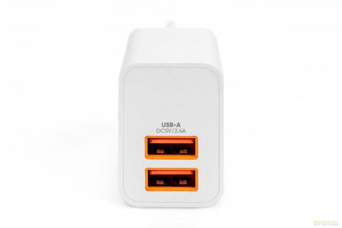 Ładowarka sieciowa zasilacz 2x USB-A 15,5W Biała