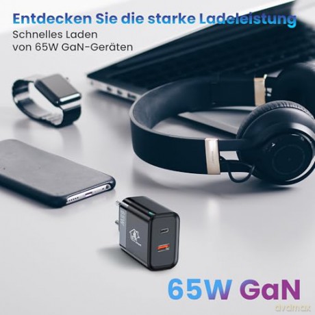 Ładowarka Smart Life Fast Charger 65W GaN USB-C, USB-A