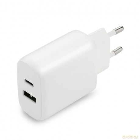 Ładowarka USB/USB-C QC3.0 25W Biała