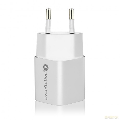 Ładowarka USB/USB-C QC3.0 30W technologia GaN Biała