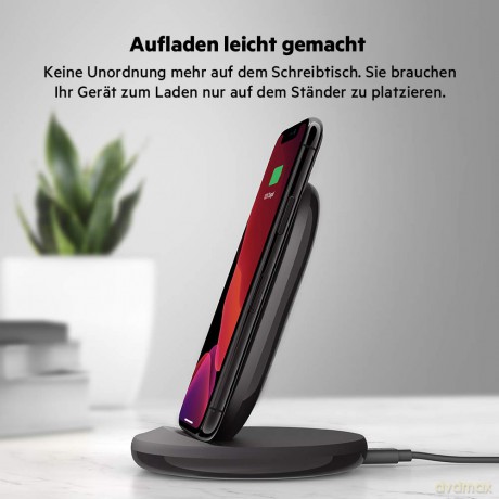 Ładowarka z podstawą 15W Wireless Charging Stand Czarna