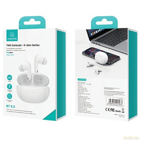 łuchawki Bluetooth TWS 5.3 X-Don Series Dual microfon ENC czarne