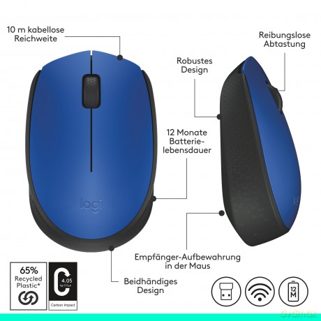 M171 Blue Mysz Bezprzewodowa 910-004640