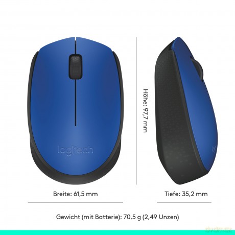 M171 Blue Mysz Bezprzewodowa 910-004640