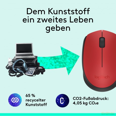M171 Red Mysz Bezprzewodowa 910-004641