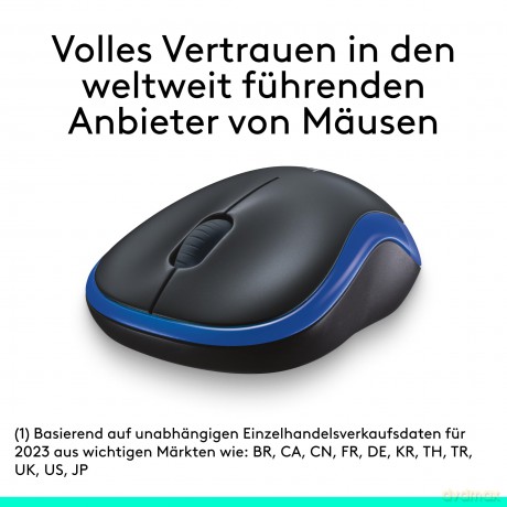 M185 Mysz bezprzewodowa 910-002239 Blue