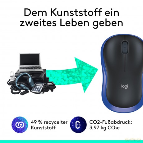 M185 Mysz bezprzewodowa 910-002239 Blue