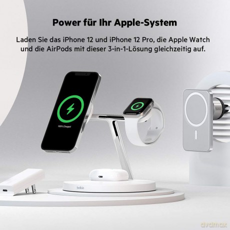 MagSafe 3-1 Wireless Charger White