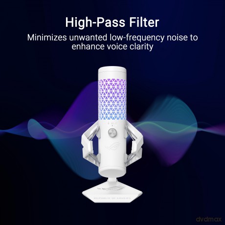 Mikrofon ROG Carnyx WHITE 192kHz/24bit Aura Sync