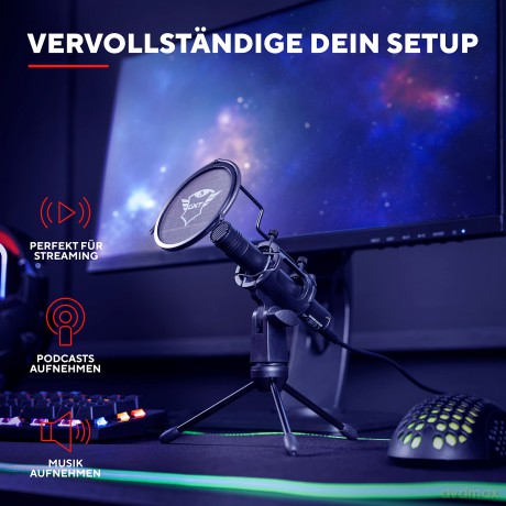 Mikrofon streamingowy GXT 241 VELICA USB C
