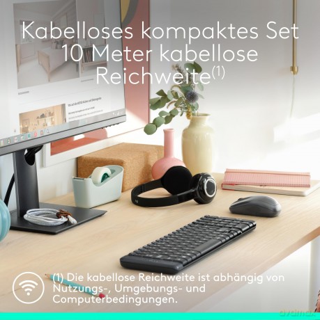 MK220 Bezprzewodowy zestaw klawiatura i mysz 920-003168