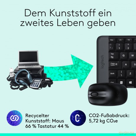 MK220 Bezprzewodowy zestaw klawiatura i mysz 920-003168