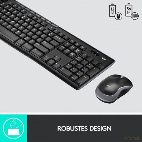MK270 Bezprzewodowy zestaw klawiatura i mysz 920-004508