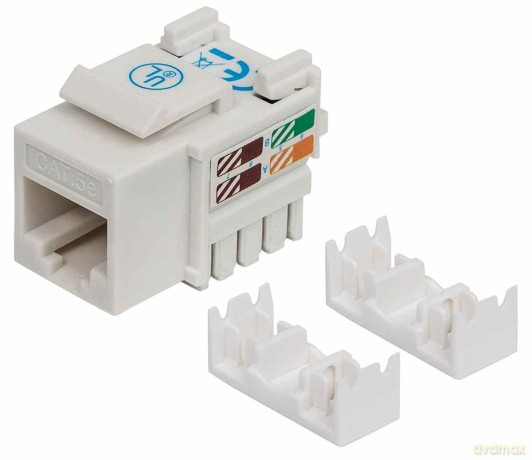 Moduł Keystone Cat.5e, UTP, biały