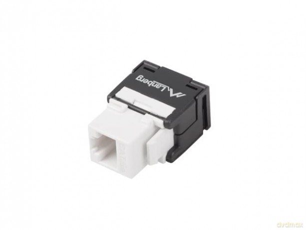 Moduł keystone gniazdo beznarzędziowy RJ45 - LSA UTP kat.5e 180 stopni do puszki montażowej