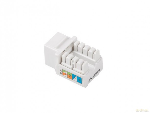 MODUŁ KEYSTONE GNIAZDO RJ45->LSA UTP KAT 5E 90° DO PUSZKI MONTAŻ