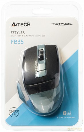 Mysz A4Tech Fstyler FB3 5 RF (2.4G+BT) Midnight green