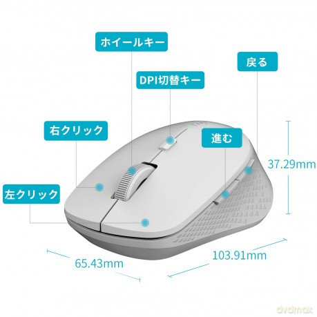 Mysz bezprzewodowa 2.4GHz + BT M300 szara