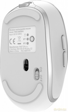 Mysz bezprzewodowa DUAL WiFi+Bluetooth akumulator 5 przycisków