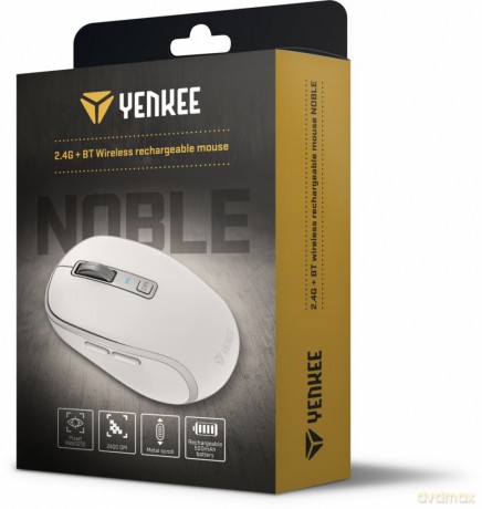 Mysz bezprzewodowa DUAL WiFi+Bluetooth akumulator 5 przycisków