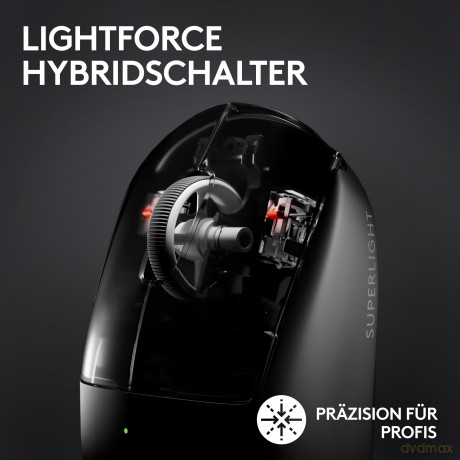 Mysz bezprzewodowa G Pro X Superlight 2 Lightspeed Black