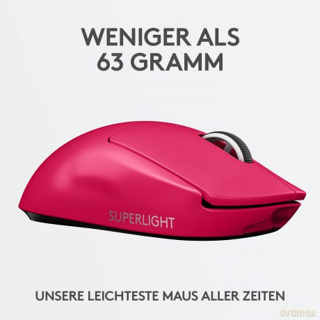 Mysz bezprzewodowa G Pro X Superlight Magenta 910-005956