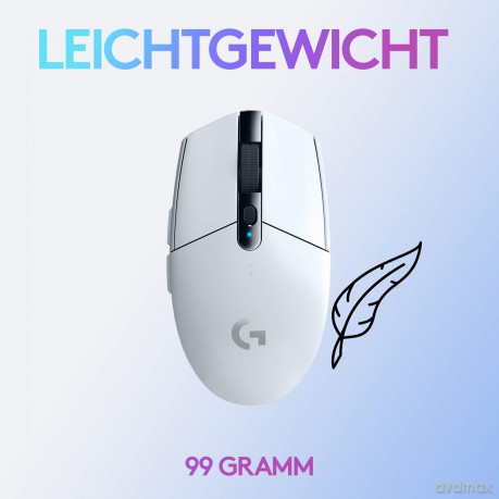 Mysz bezprzewodowa G305 Lightspeed gaming, biała