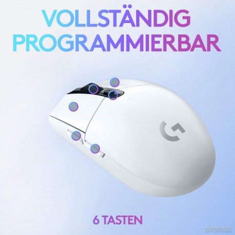 Mysz bezprzewodowa G305 Lightspeed gaming, biała