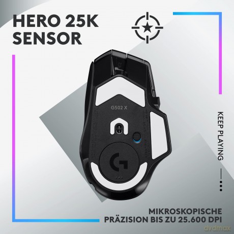 Mysz bezprzewodowa G502 X Plus 910-006162, czarna