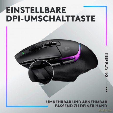 Mysz bezprzewodowa G502 X Plus 910-006162, czarna