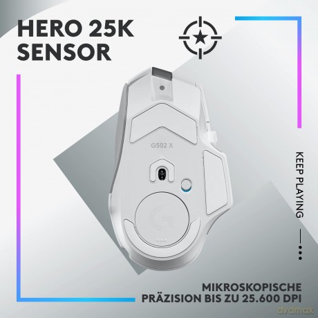 Mysz bezprzewodowa G502 X Plus 910-006171, biała