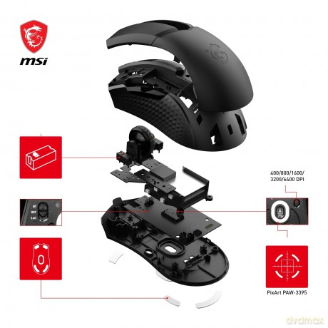 Mysz bezprzewodowa GM51 Clutch Lightweight