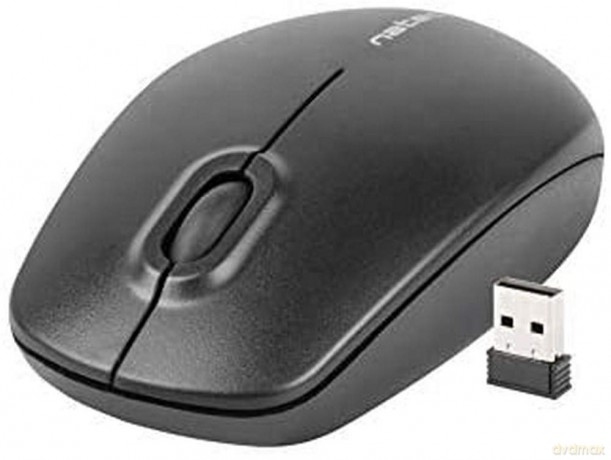 Mysz bezprzewodowa Merlin nano 2.4GHz 1600 DPI czarna