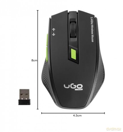 Mysz bezprzewodowa MY-04 2.4GHz 1800DPI optyczna czarna