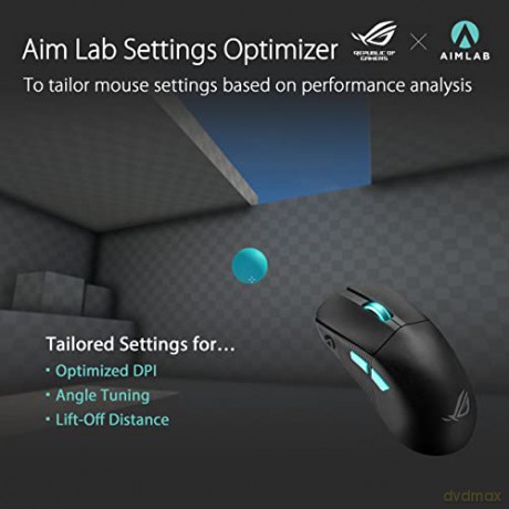 Mysz bezprzewodowa ROG Harpe Ace Aim Lab Edition 36000 DPI/RF/BT