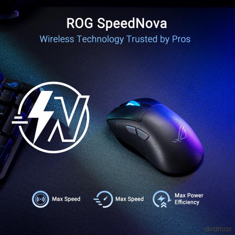 Mysz bezprzewodowa ROG Keris II ACE 42000/WL/BT/RF/USB/Black