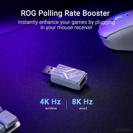 Mysz bezprzewodowa ROG Keris II ACE 42000/WL/BT/RF/USB/White