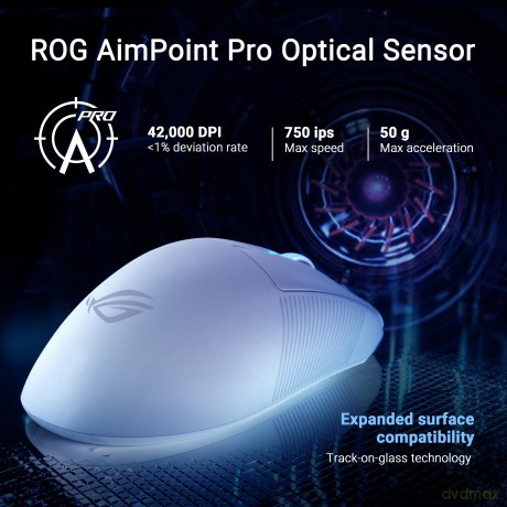 Mysz bezprzewodowa ROG Keris II ACE 42000/WL/BT/RF/USB/White