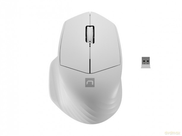 Mysz bezprzewodowa Siskin 2 1600 DPI Bluetooth 5.0 + 2.4GHz, biała