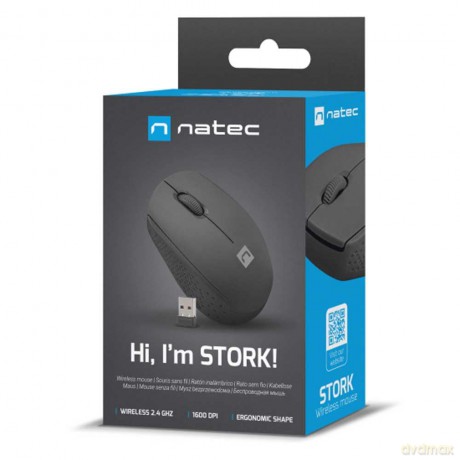 Mysz bezprzewodowa Stork 1600 DPI USB Czarna