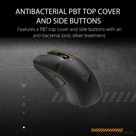 Mysz bezprzewodowa TUF Gaming M4 Wireless 90MP02F0-BMUA00 Podkładka pod mysz ROG Balteus AURA gamingPodkładka pod mysz ROG Balteus QI AURA gamingPodkładka pod mysz ROG Hone Ace Aim Lab Edition 508 x 420 x 3 mm Black Podkładka pod mysz ROG Hone Ace XXL