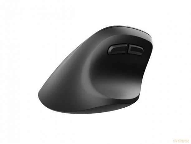 Mysz bezprzewodowa wertykalna Crake 2 2400 DPI Bluetooth 5.2 + 2.4GHz dla leworęcznych Czarna